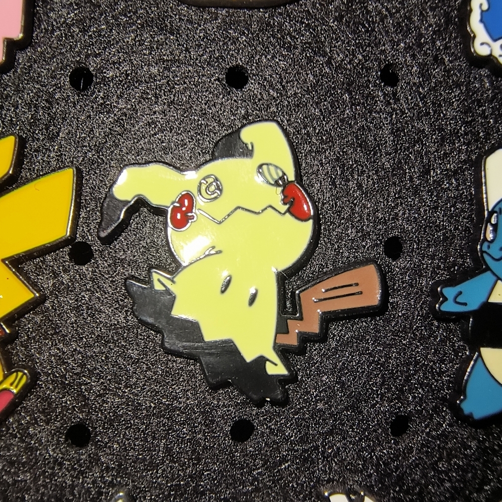 Pokemon Mimikyu Enamel Pin - Yellow, Black & Red